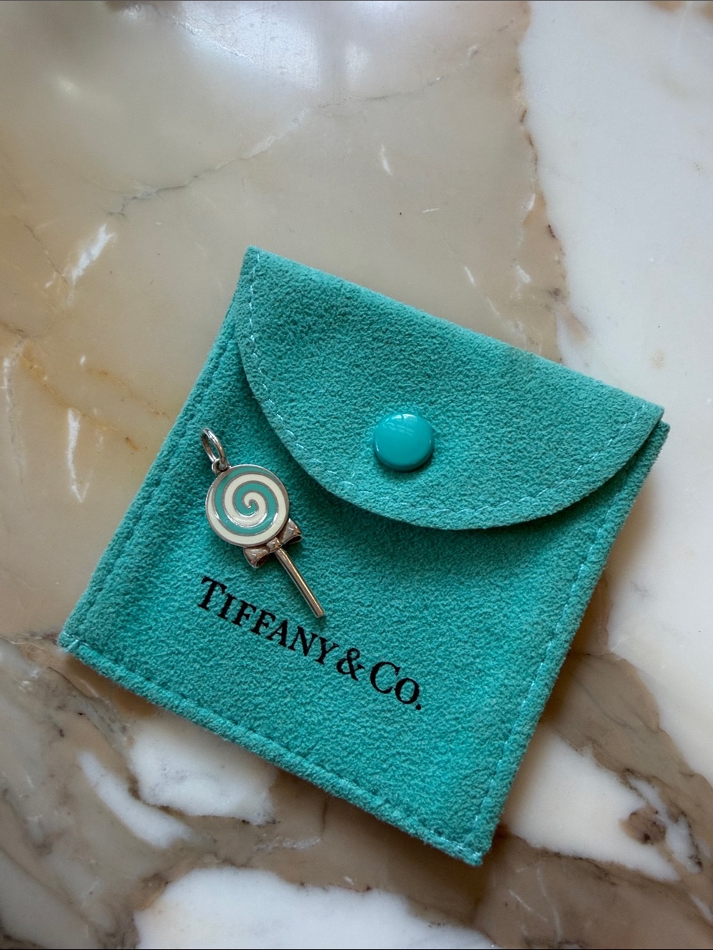 Tiffany & co Silver Lollipop Pendant Charm.